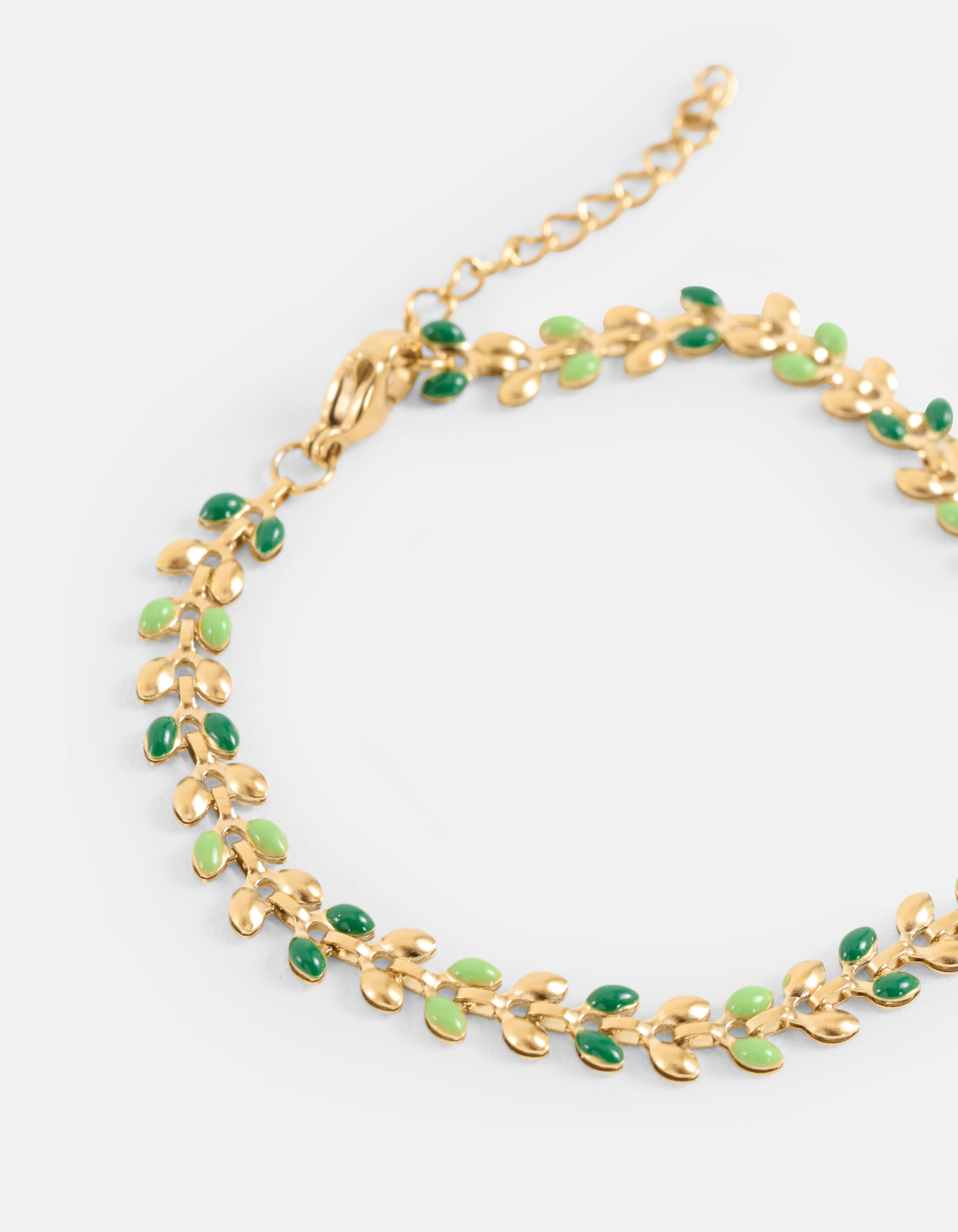 Buntes Blatt Armband Gold SHOEBY ACCESSOIRES