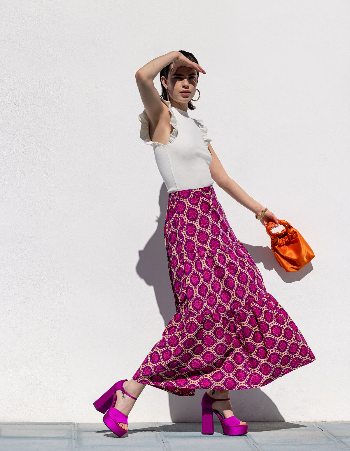 Grafik Maxirock Lila SHOEBY WOMEN