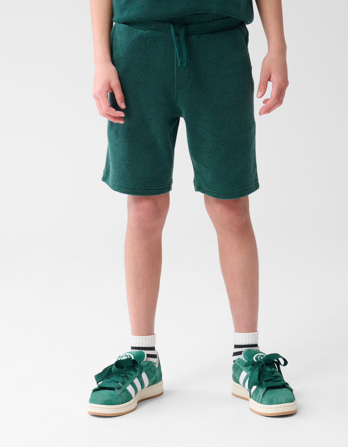 Towling Kurz Dunkelgr&uuml;n SHOEBY BOYS