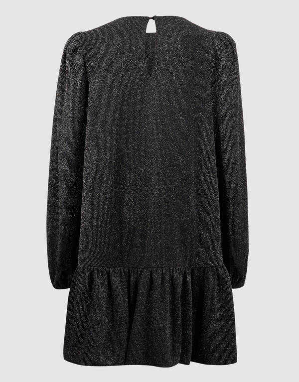 Glitter Balloon Mini Jurk Zwart SHOEBY GIRLS