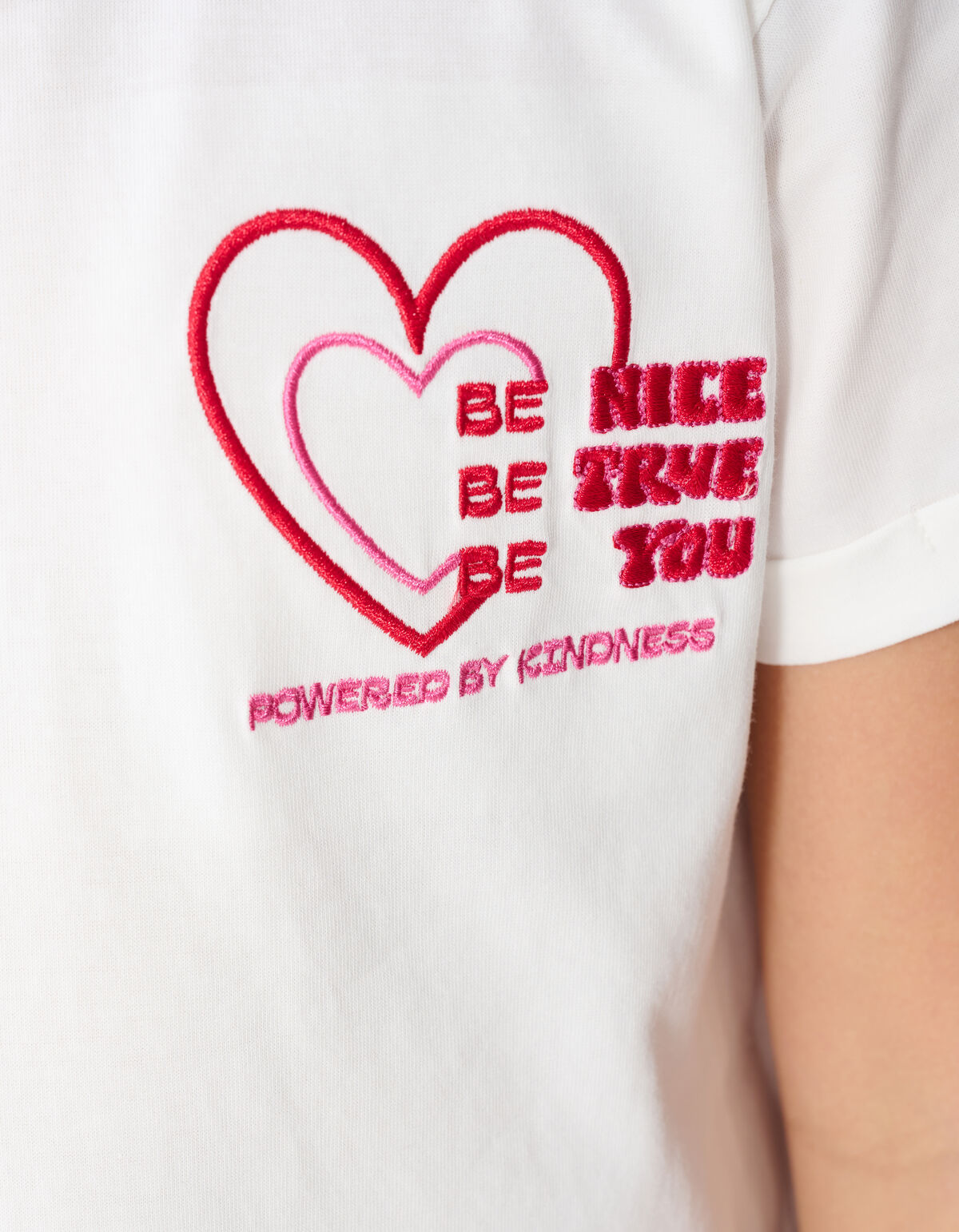 Split Artwork T-Shirt Wei&szlig; SHOEBY GIRLS