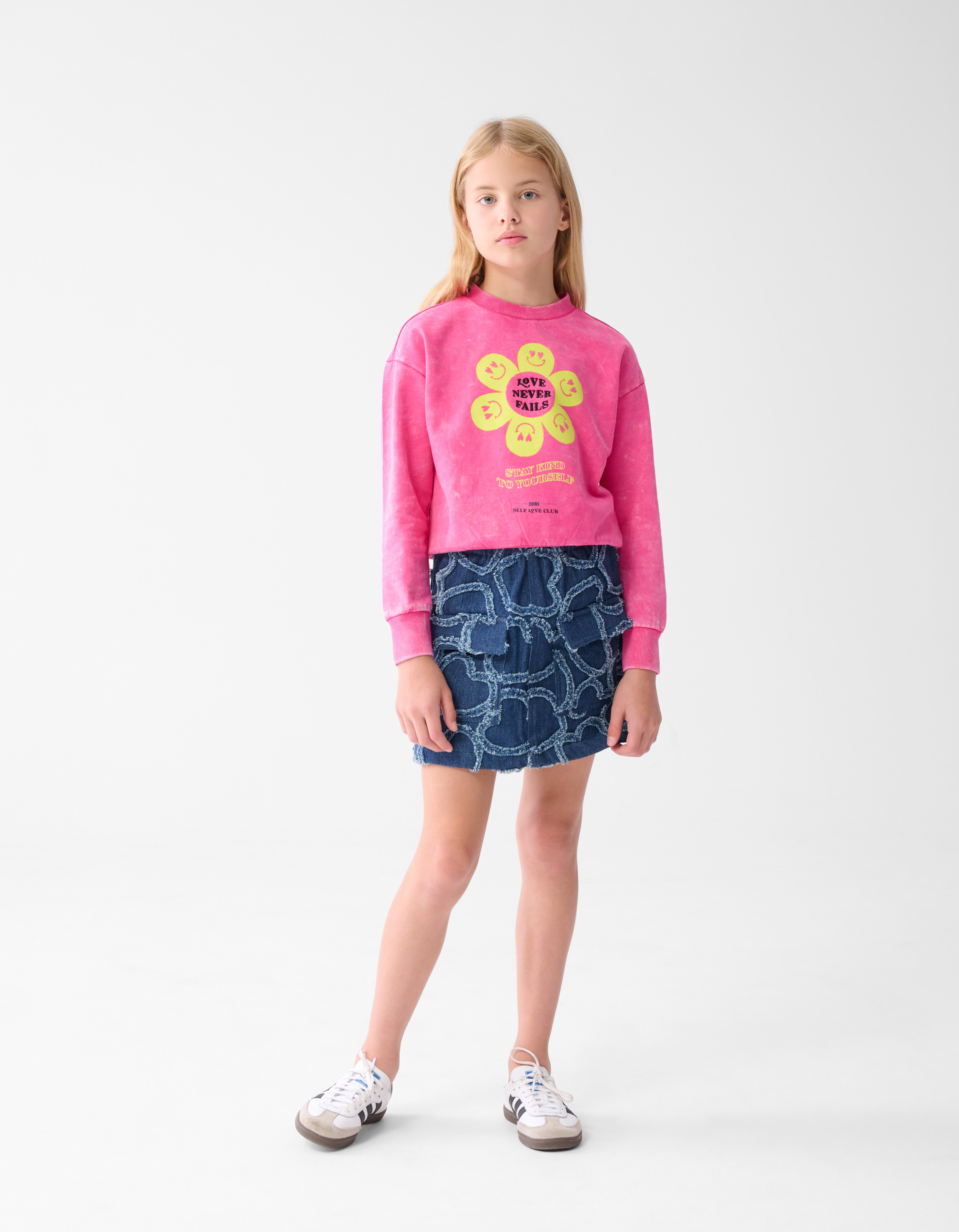 Blumen-Pullover Rosa SHOEBY GIRLS