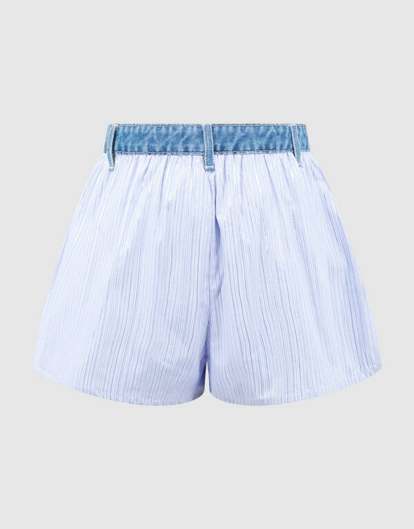 Nadelstreifen Banane Kunst Kurz Blau SHOEBY GIRLS