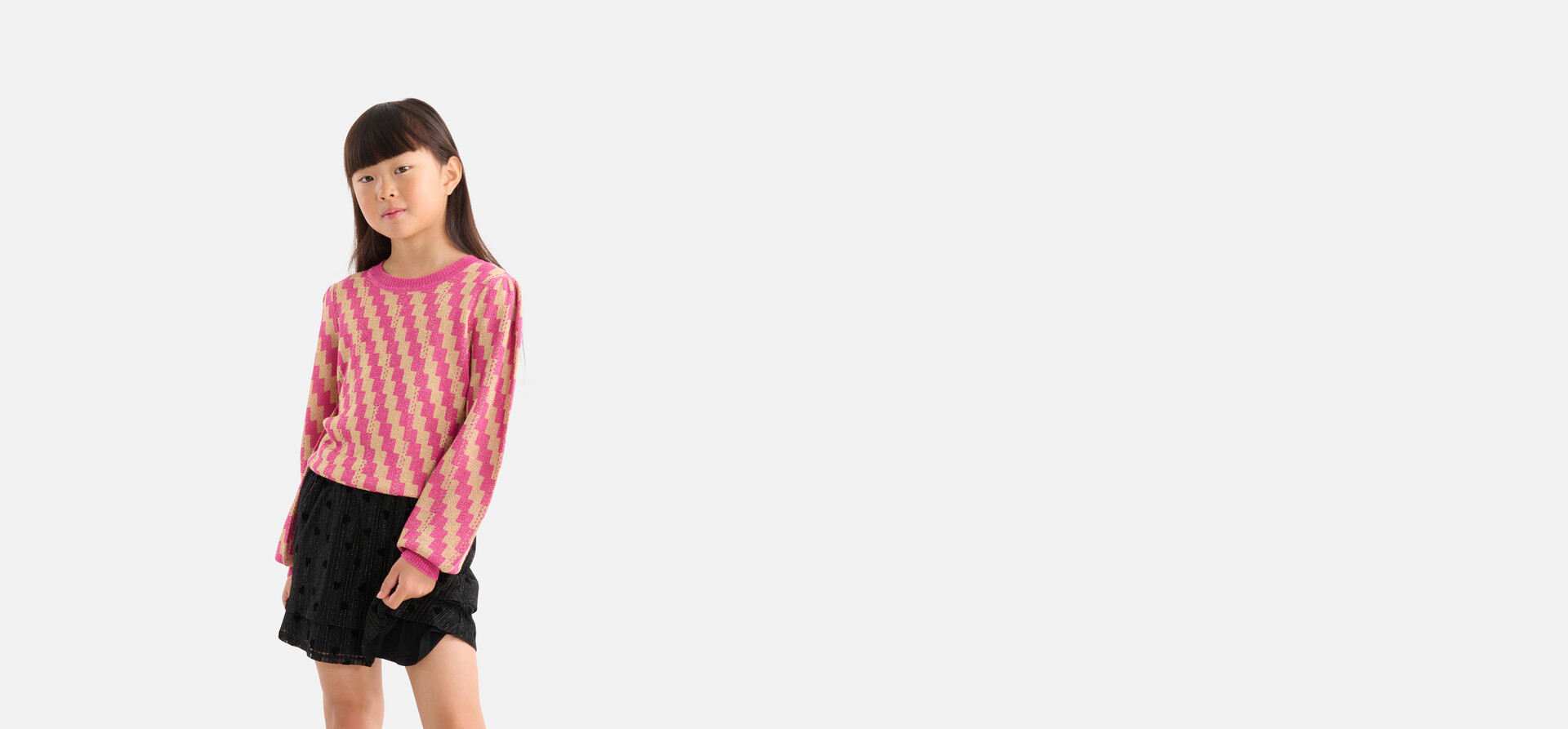 Jacquard-Pullover Gold SHOEBY GIRLS