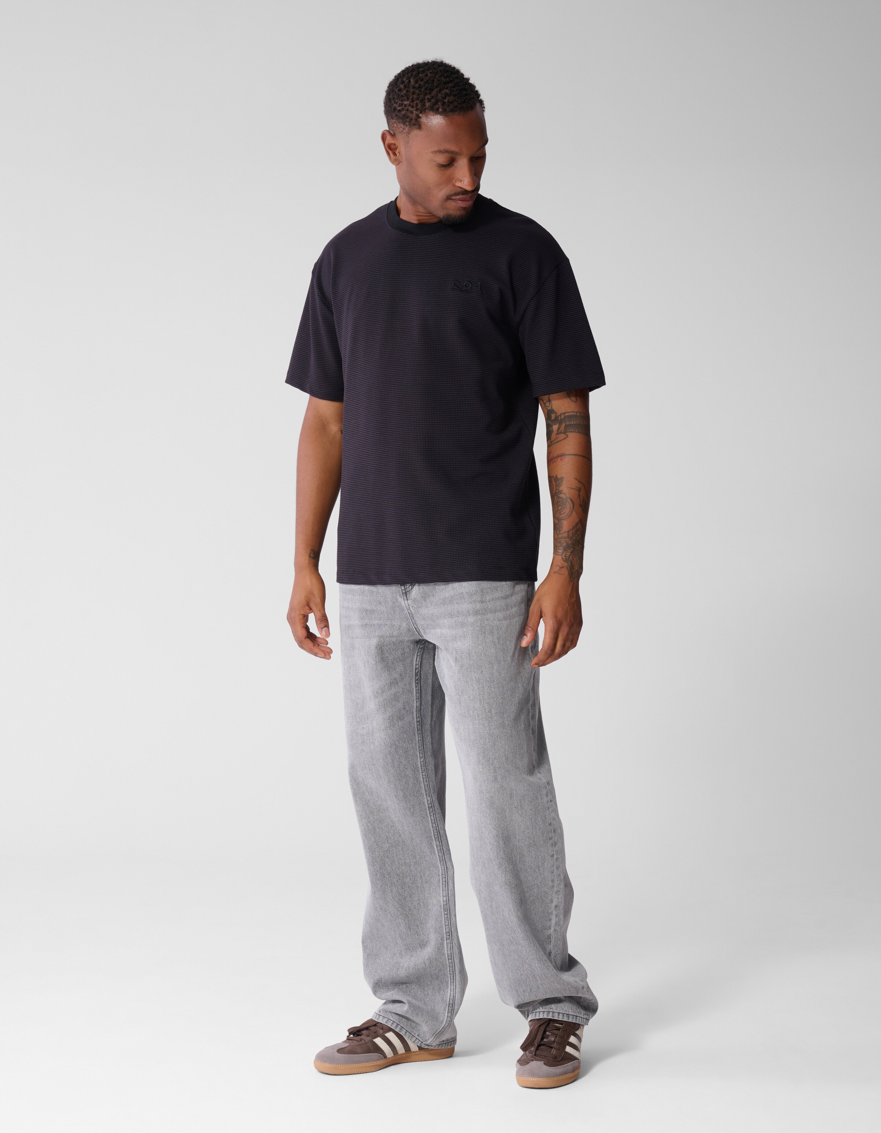 Honeycomb T-Shirt Lila SHOEBY MEN