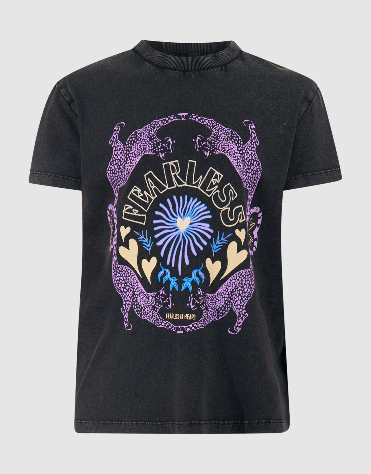 Fearless Artwork T-shirt Dunkelgrau SHOEBY GIRLS