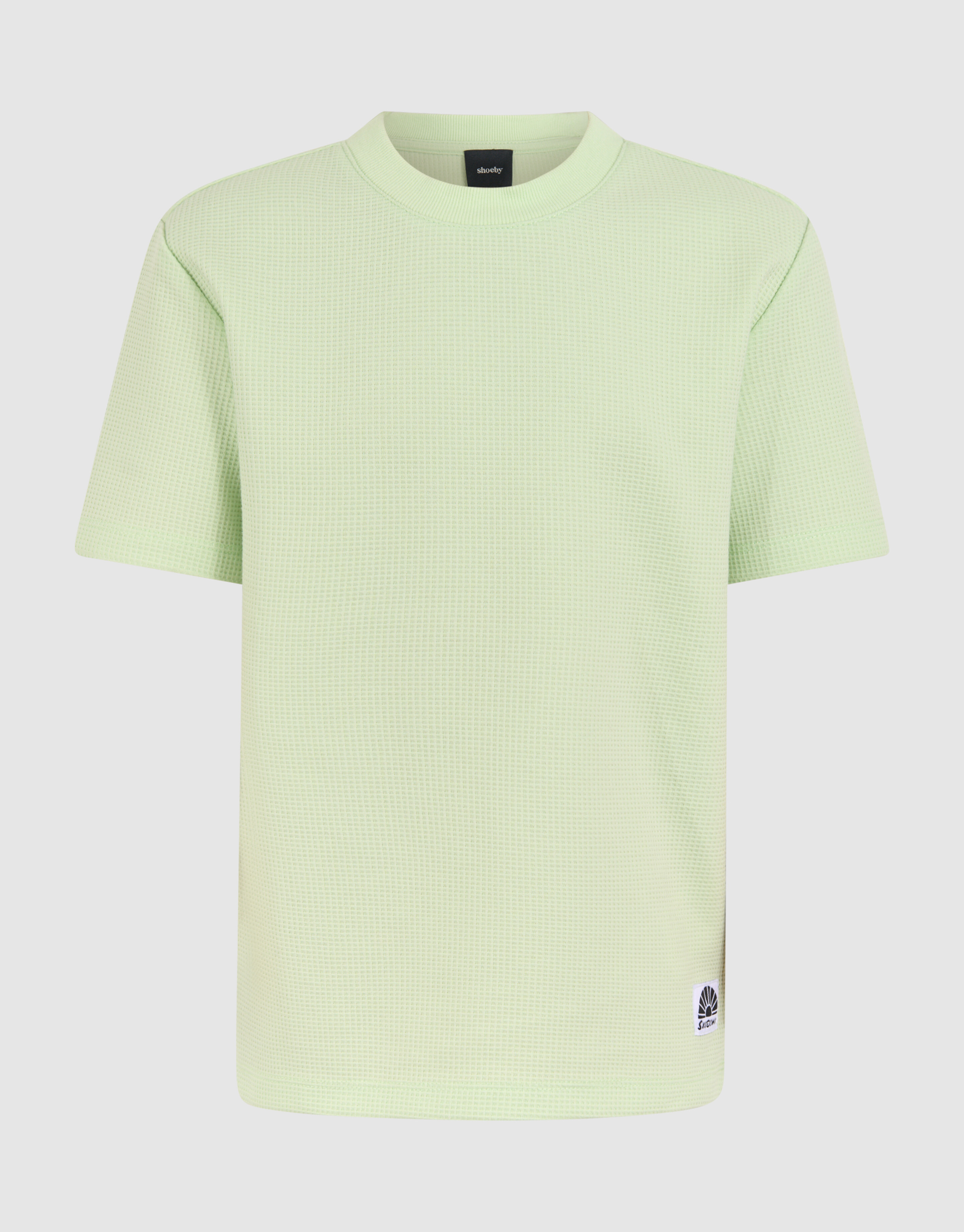 Neon Waffel-T-Shirt Grün SHOEBY BOYS