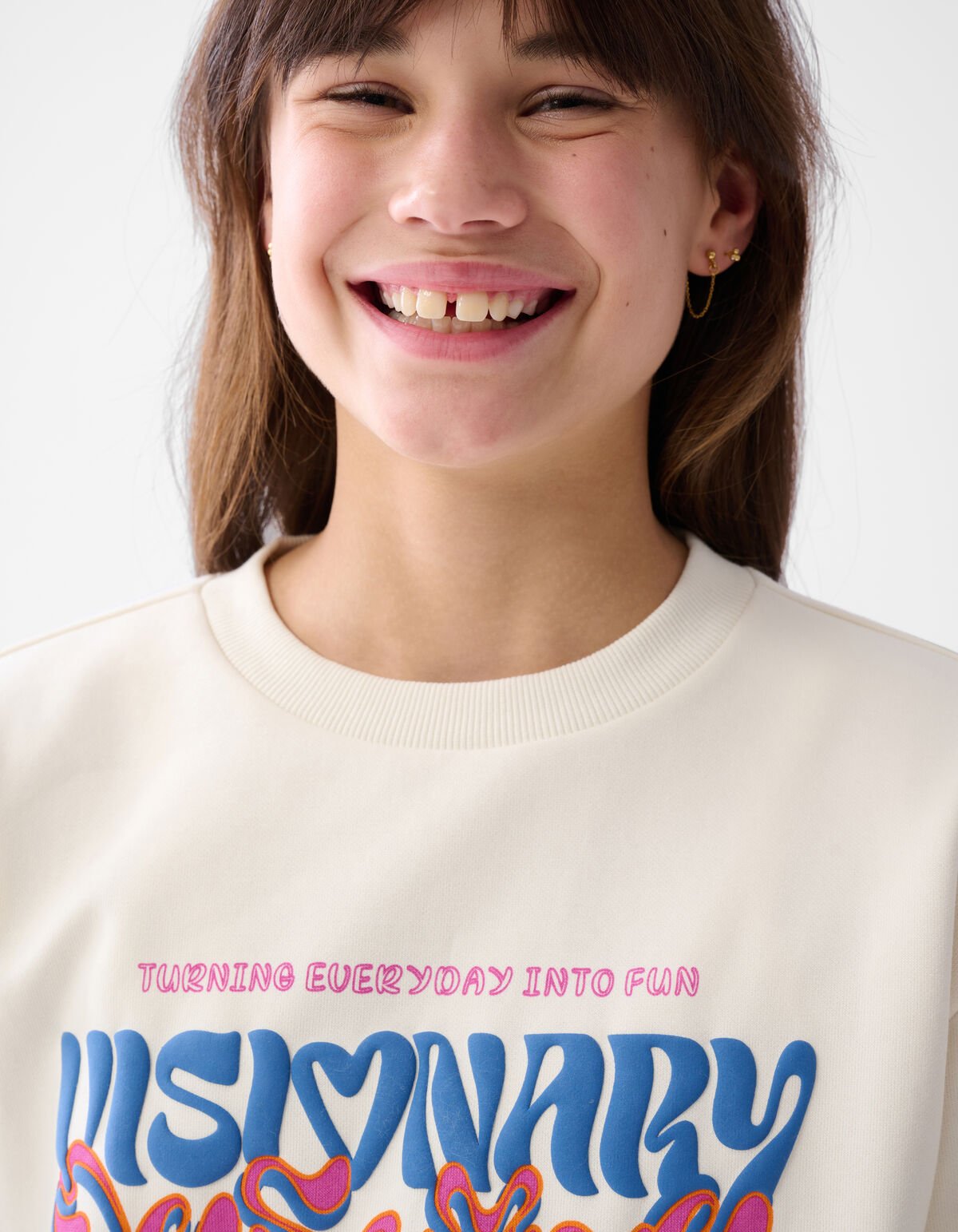 Artwork Pullover Off White SHOEBY GIRLS