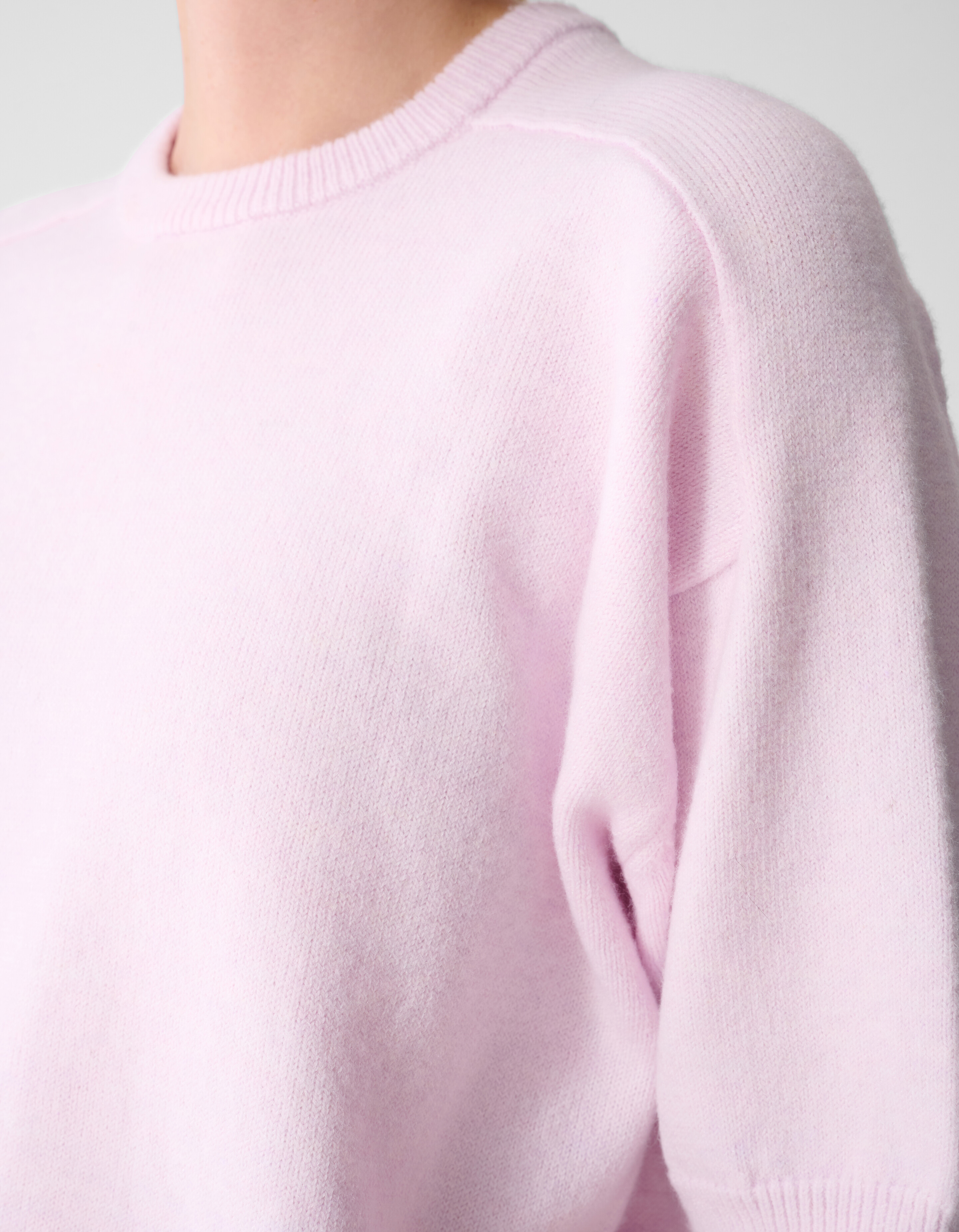 Kurz&auml;rmelige Strickpullover Hellrosa By Mieke SHOEBY WOMEN