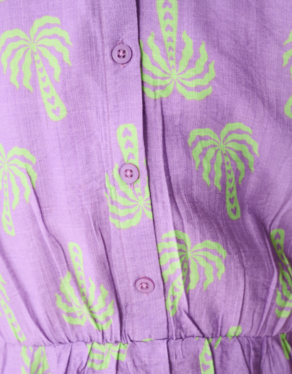 Minikleid mit Palmenmuster, Lila SHOEBY GIRLS