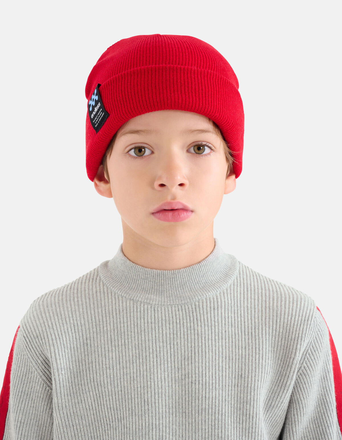 Label Beanie Rot SHOEBY ACCESSOIRES