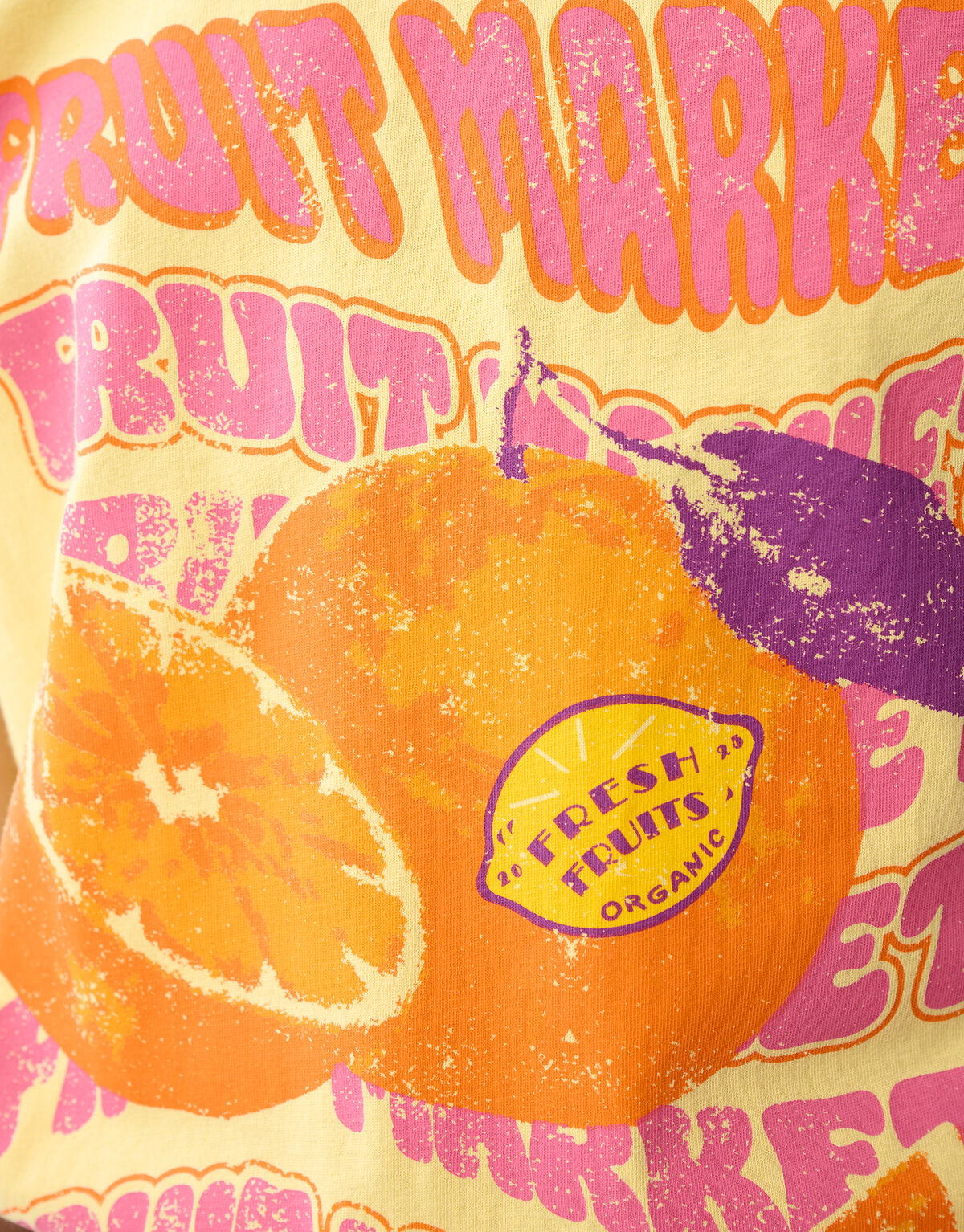 Artwork T-shirt Hellgelb SHOEBY GIRLS