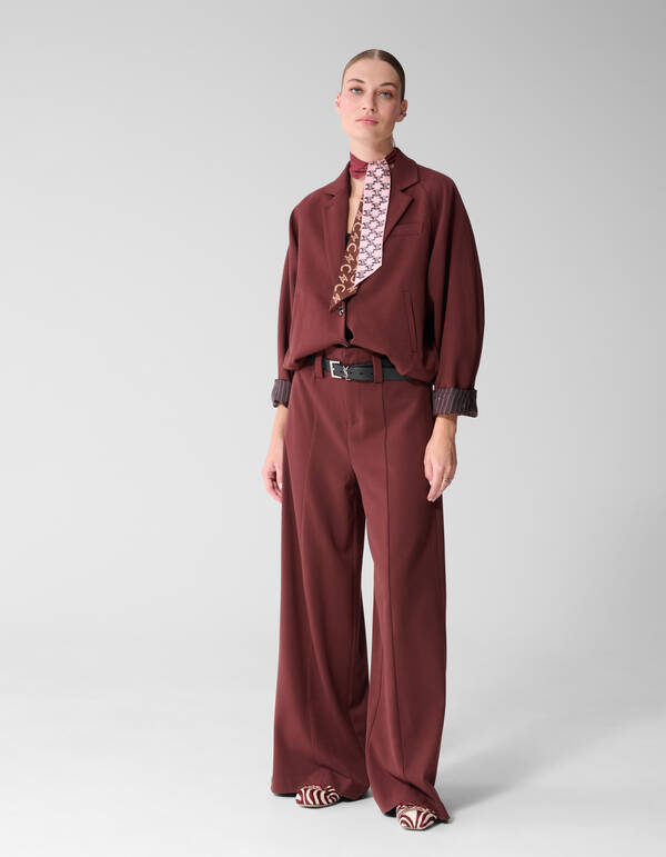 Wide-Leg-Hose Dunkelrot By Mieke SHOEBY WOMEN