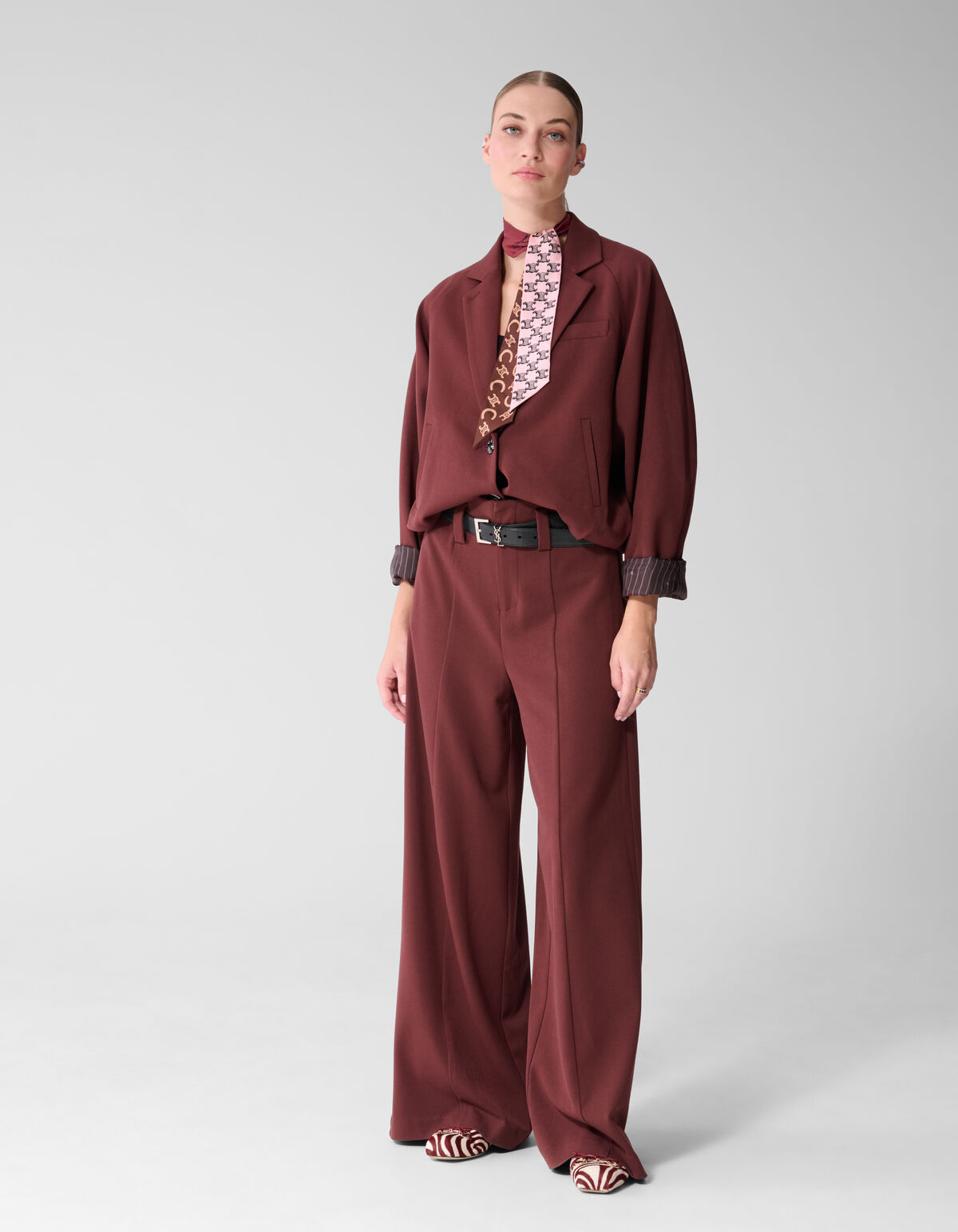 Wide-Leg-Hose Dunkelrot By Mieke SHOEBY WOMEN