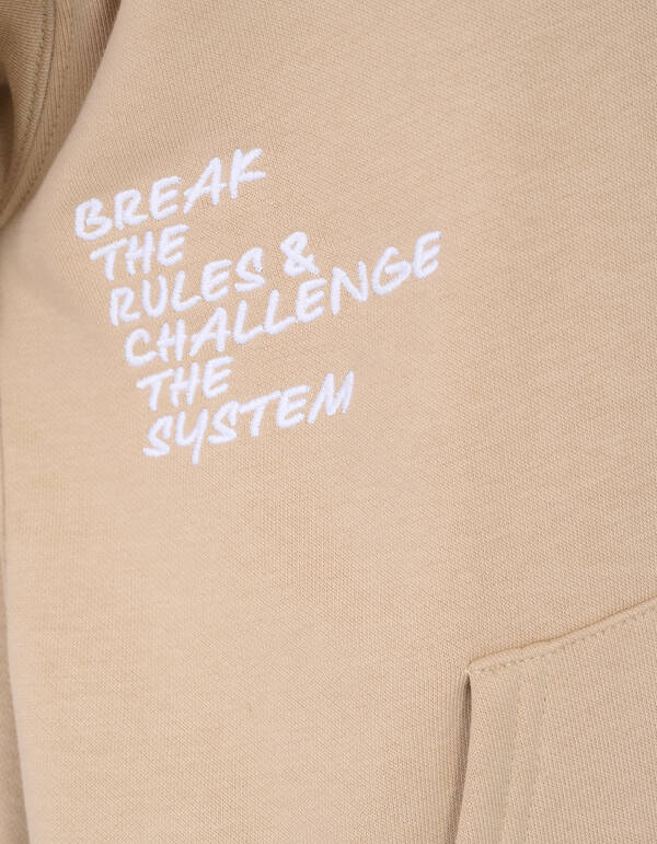 Breaker Artwork Hoodie Beige SHOEBY BOYS