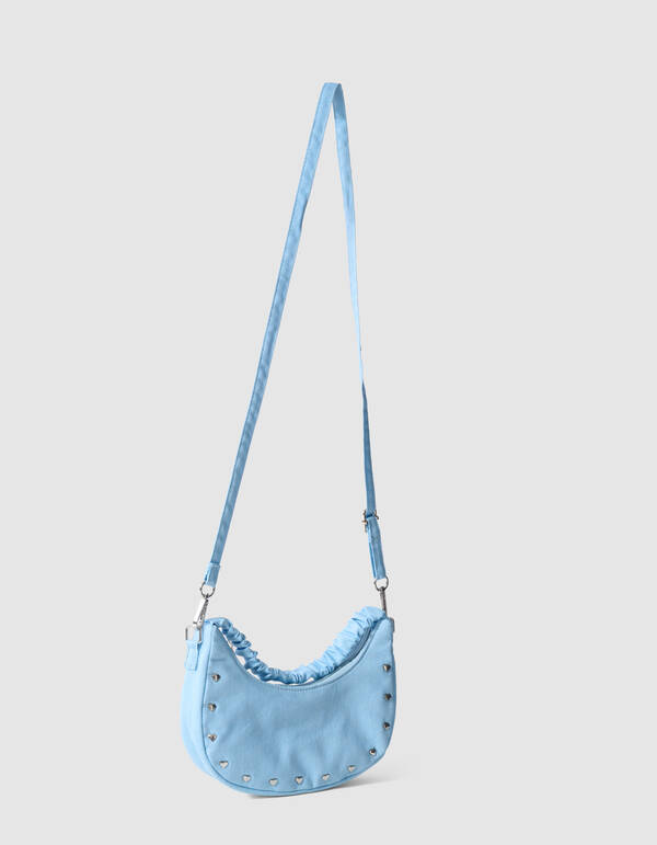 Studded Denim Tasche Hellblau SHOEBY ACCESSOIRES