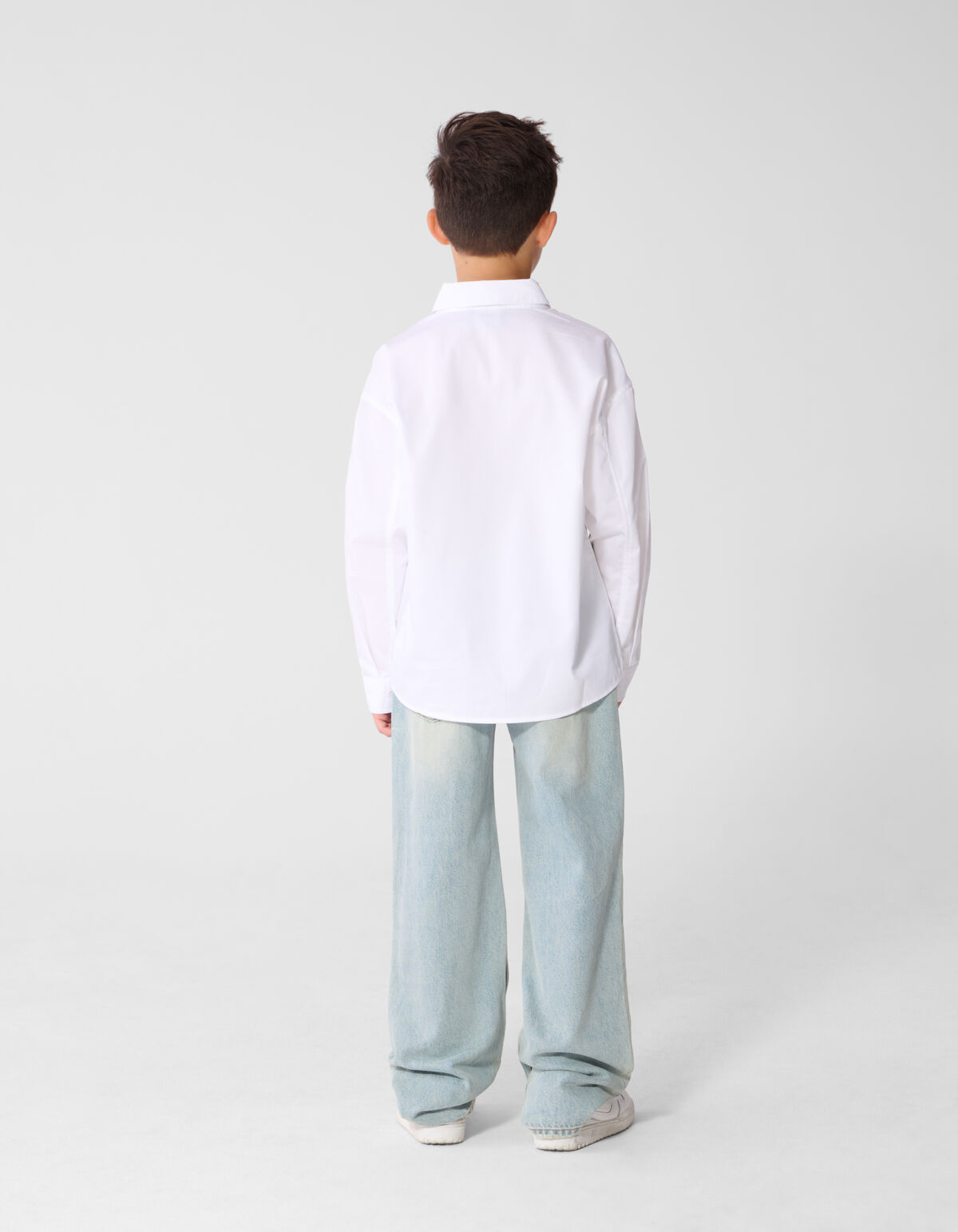 Oversized Basic-Hemd Wei&szlig; SHOEBY BOYS
