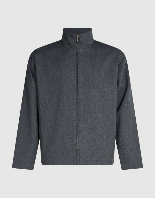 Melange Funnel Jacke Grau SHOEBY MEN