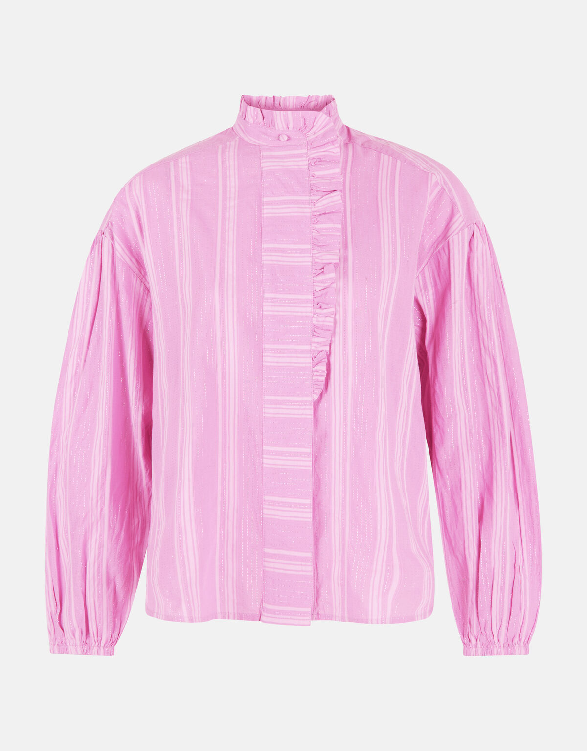 Gestreifte Lurexbluse Rosa SHOEBY WOMEN