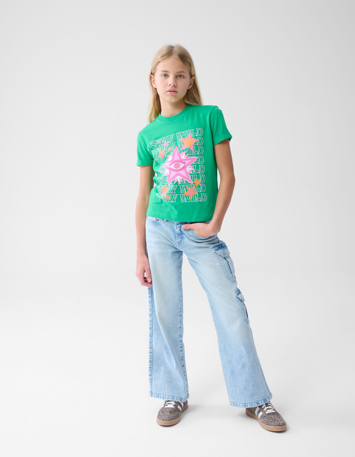 Kunstwerk T-shirt Grün SHOEBY GIRLS