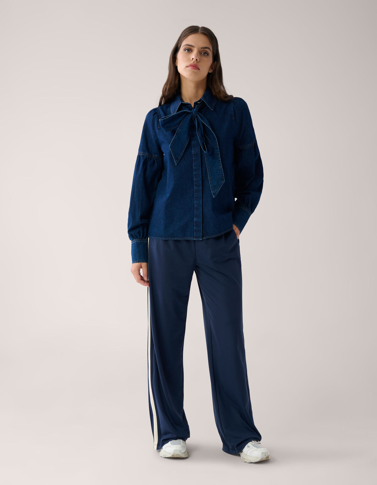 Travel Tape Hose wide leg Dunkelblau von Mieke SHOEBY WOMEN