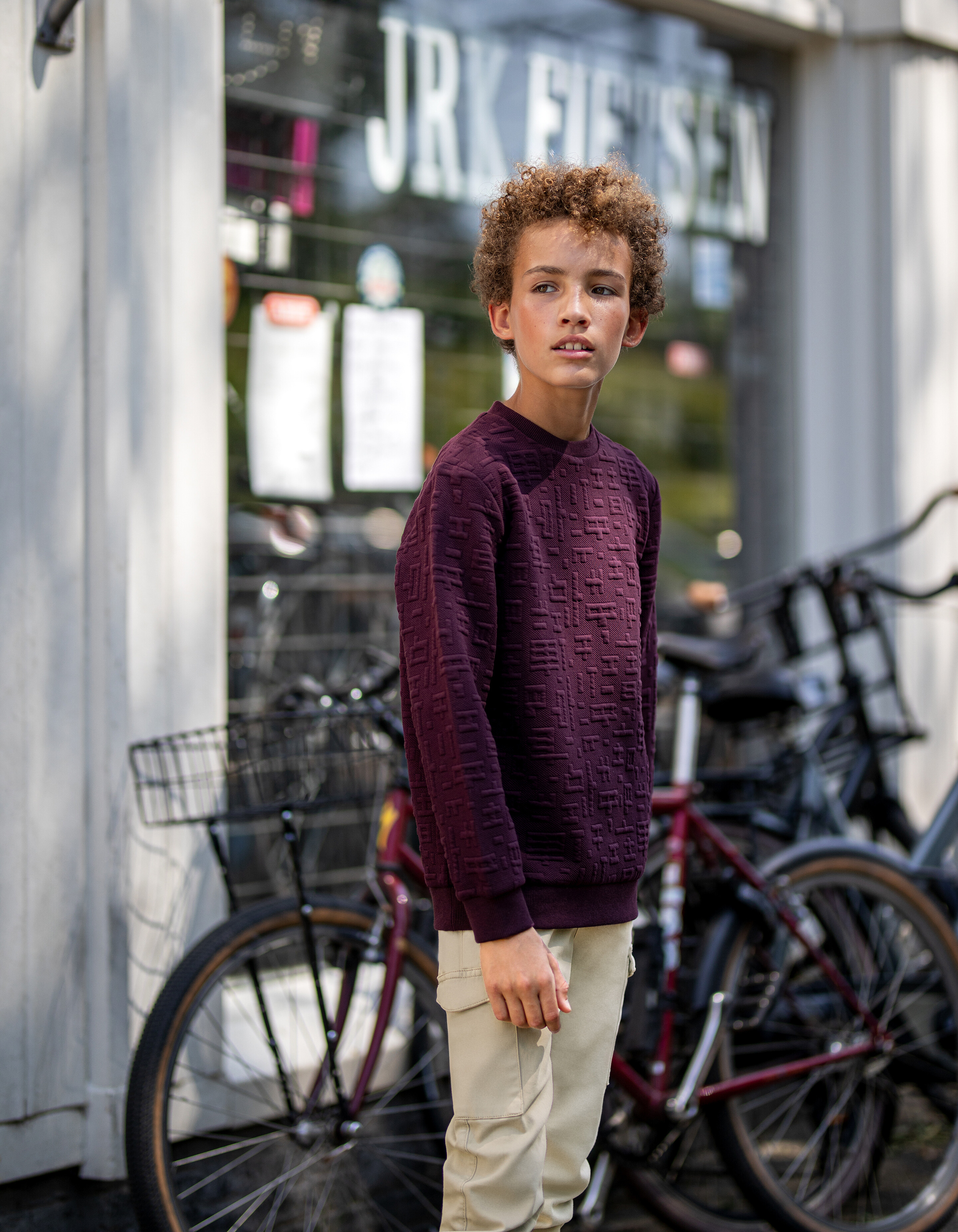 Struktur Pullover Bordeaux SHOEBY BOYS
