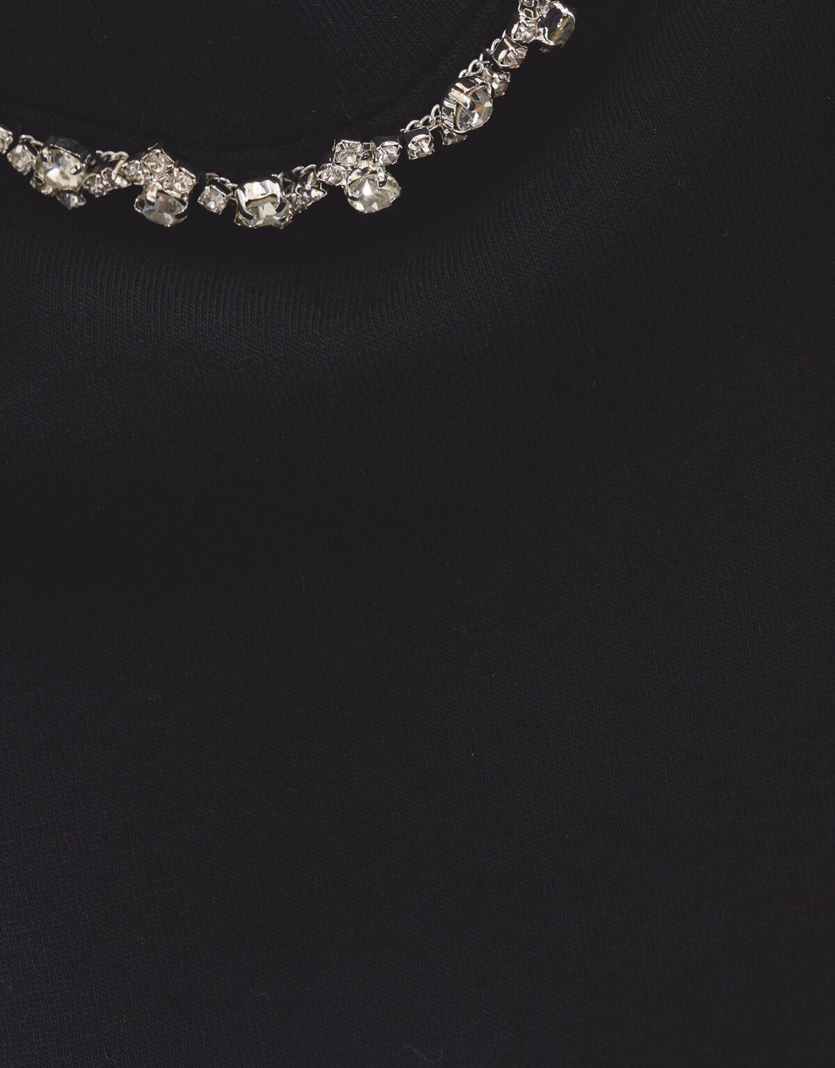 Strass-Ketten-T-Shirt Schwarz SHOEBY WOMEN