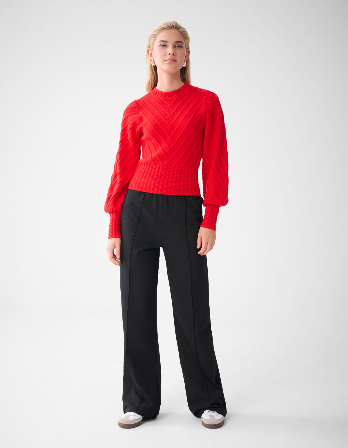 Diagonaler Pullover Rot SHOEBY WOMEN