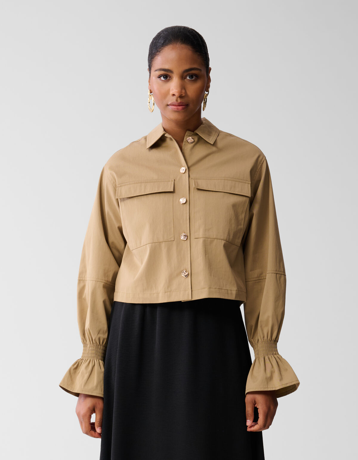 Gekürzte Jacke Braun SHOEBY WOMEN