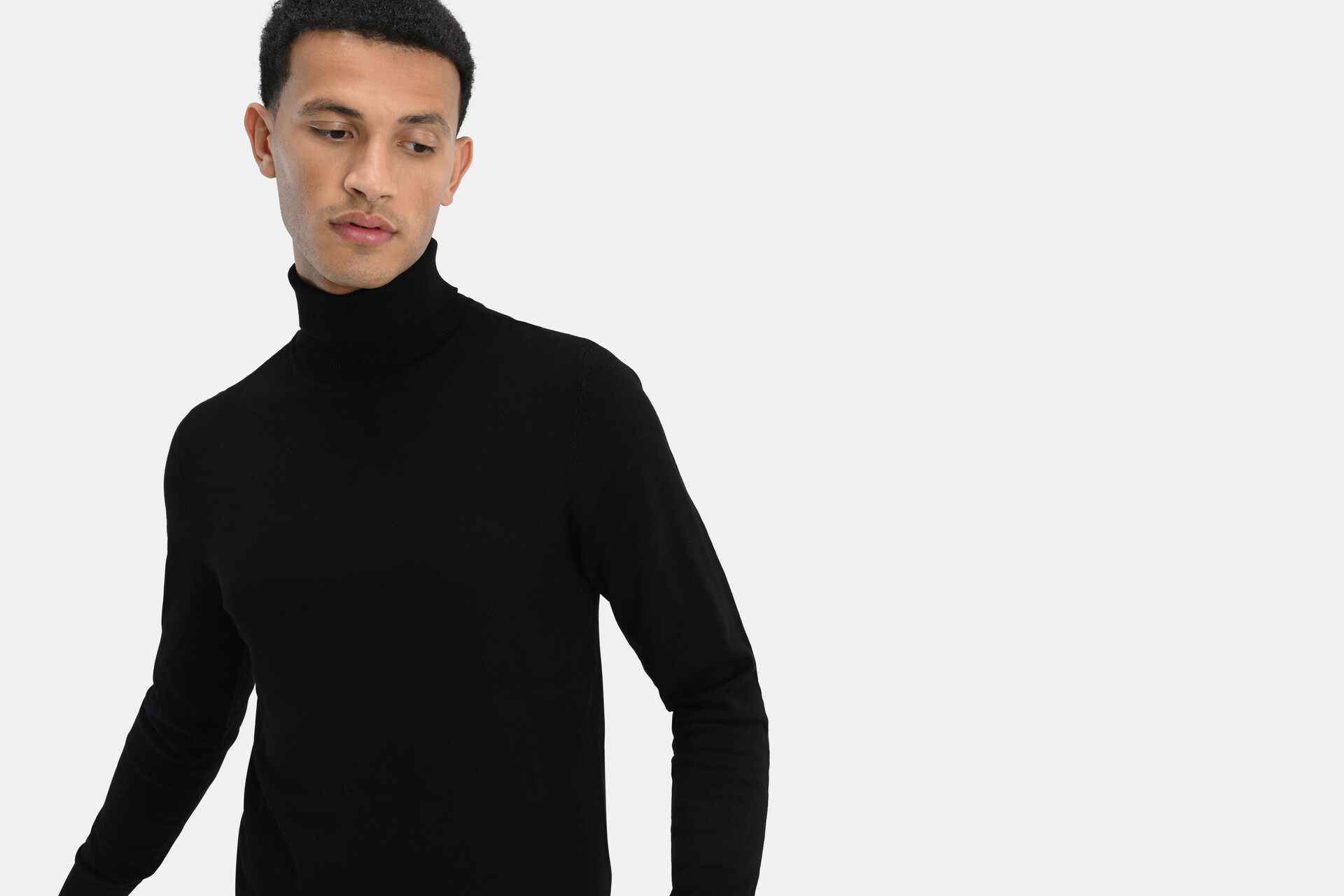 Rollkragenpullover Schwarz SHOEBY MEN