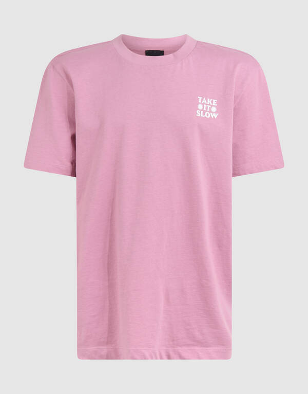 Take It SlowA rtwork  T-shirt Rosa SHOEBY BOYS