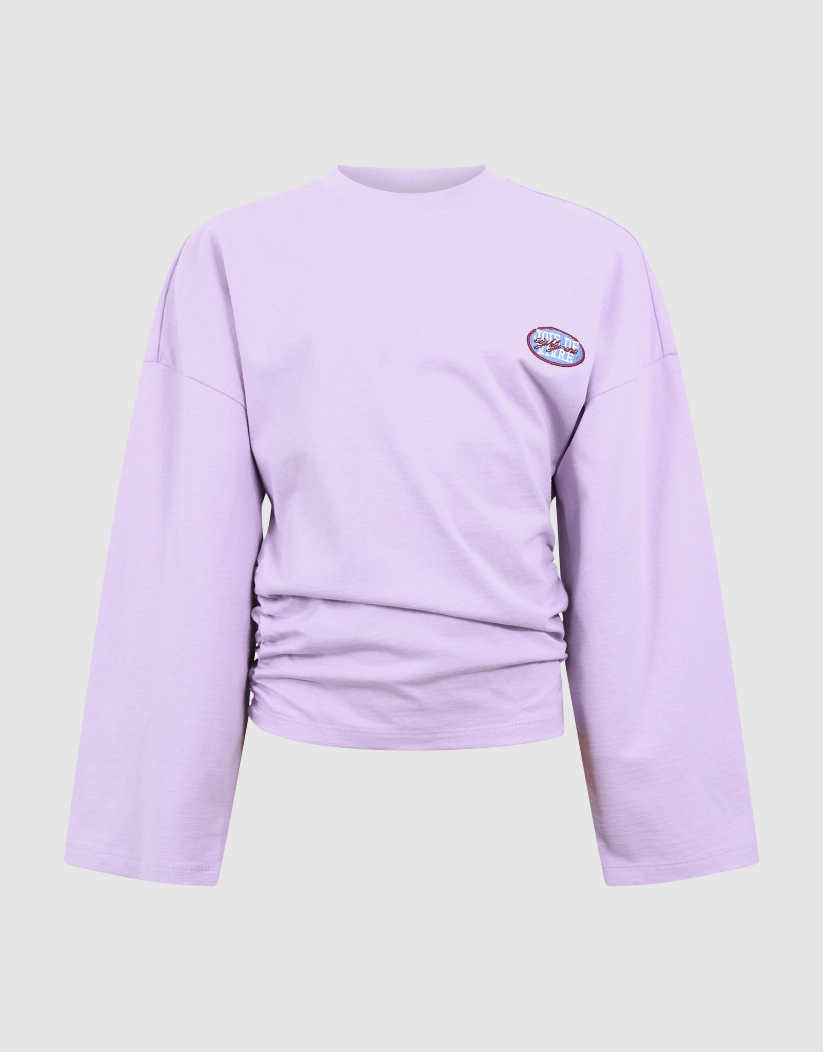 Lila Langarmshirt mit Raffungen SHOEBY GIRLS