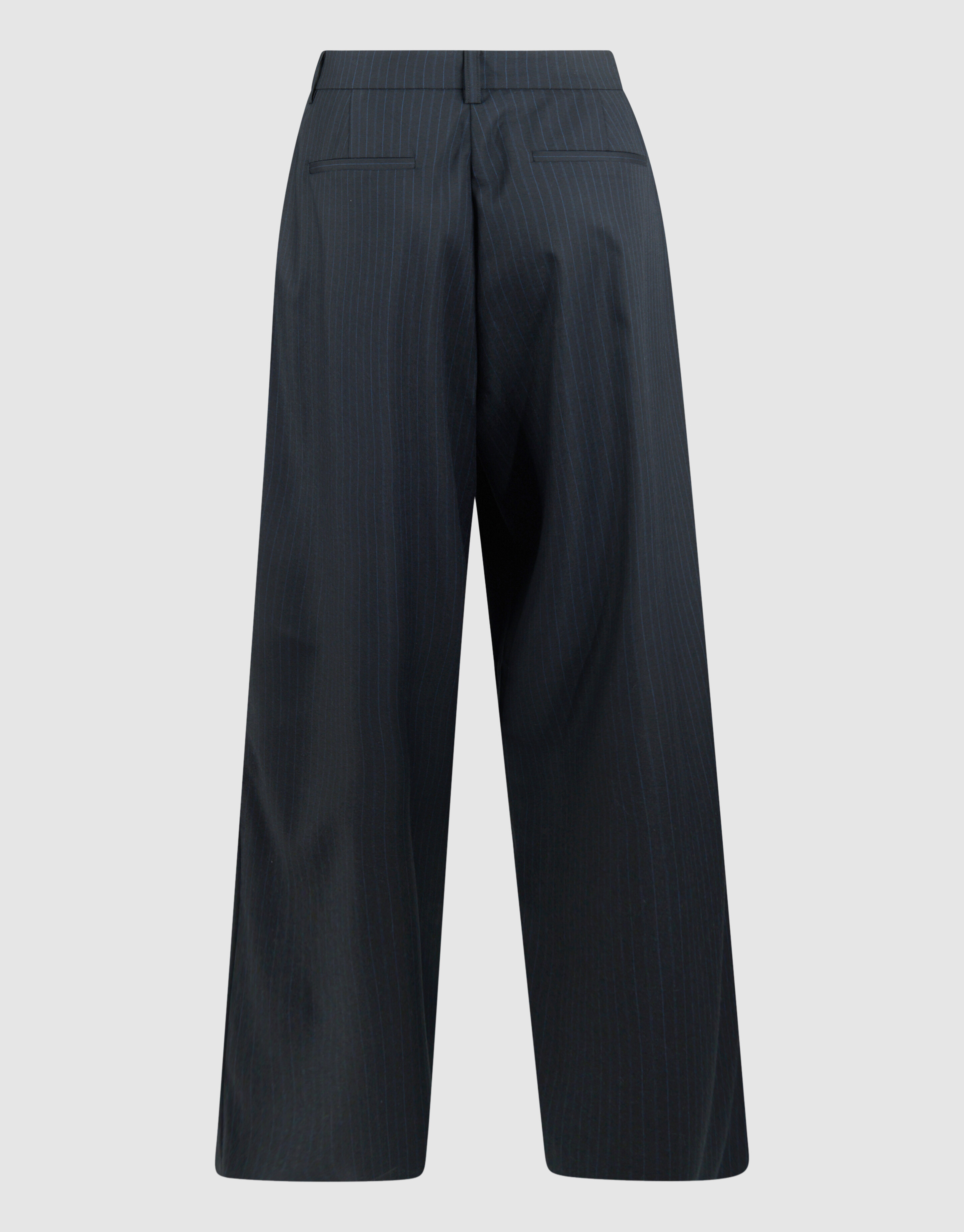 Nadelstreifen-Hose mit weitem Bein, dunkelblau SHOEBY WOMEN