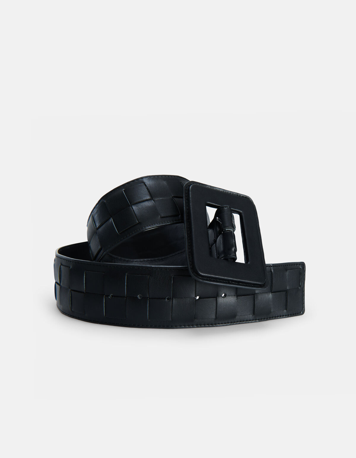 Schwarzer geflochtener Taillengürtel SHOEBY ACCESSOIRES