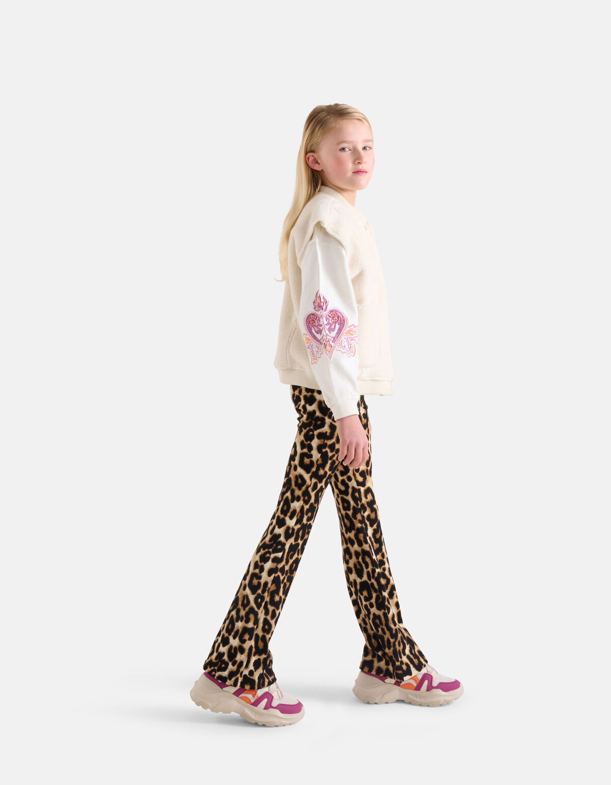 Kunstpelz-Gilet Off White SHOEBY GIRLS