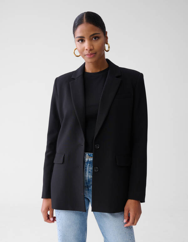 Basic Blazer Schwarz SHOEBY WOMEN