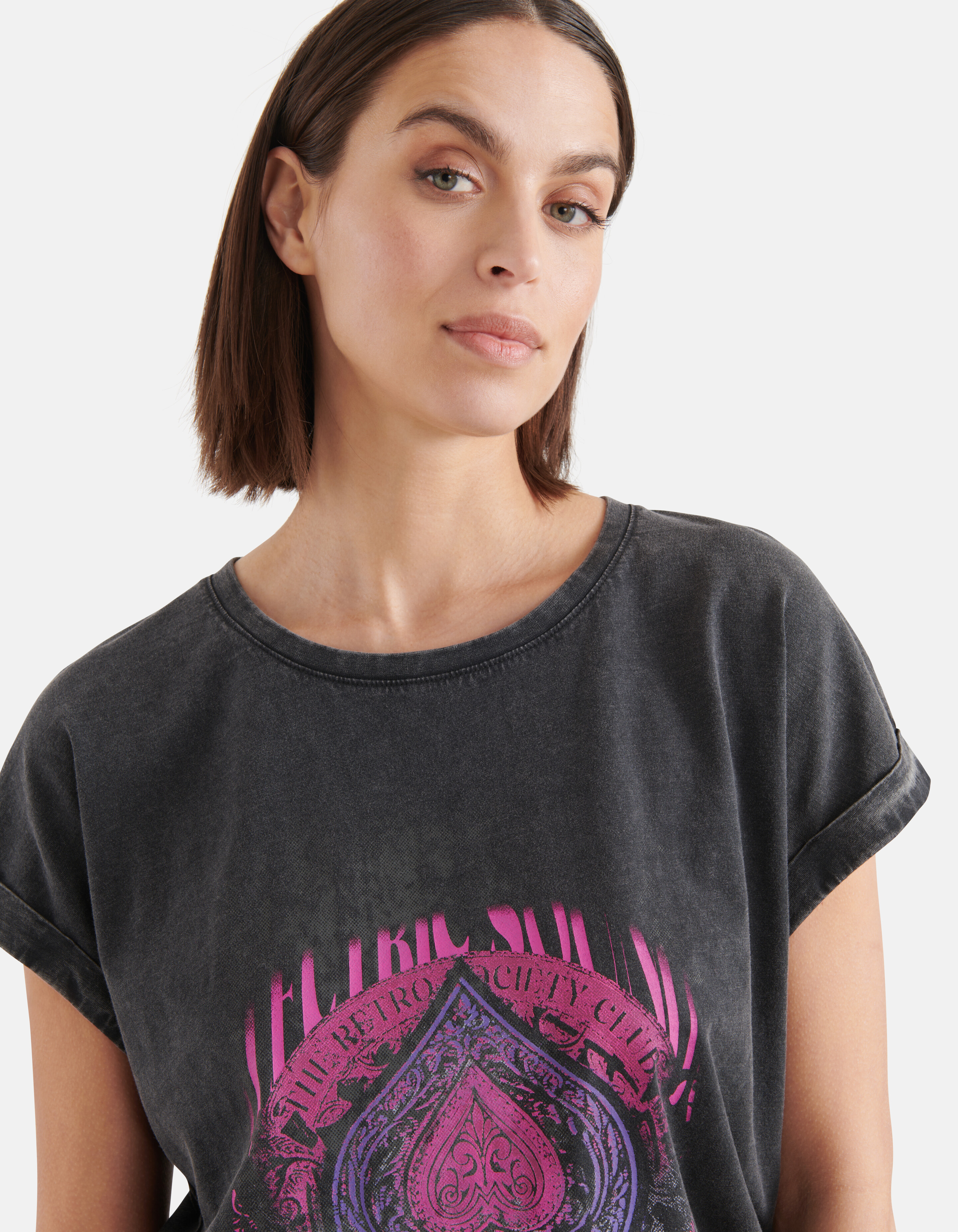 Artwork T-shirt Dunkelgrau SHOEBY WOMEN