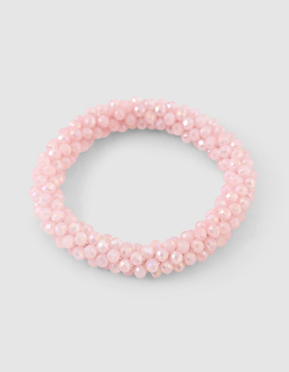 Beaded Haarelastiek Lichtroze SHOEBY ACCESSOIRES