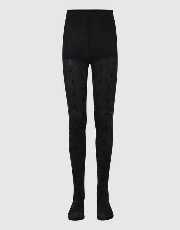 Lurex-Herz-Slip Schwarz 60 Denier SHOEBY ACCESSOIRES