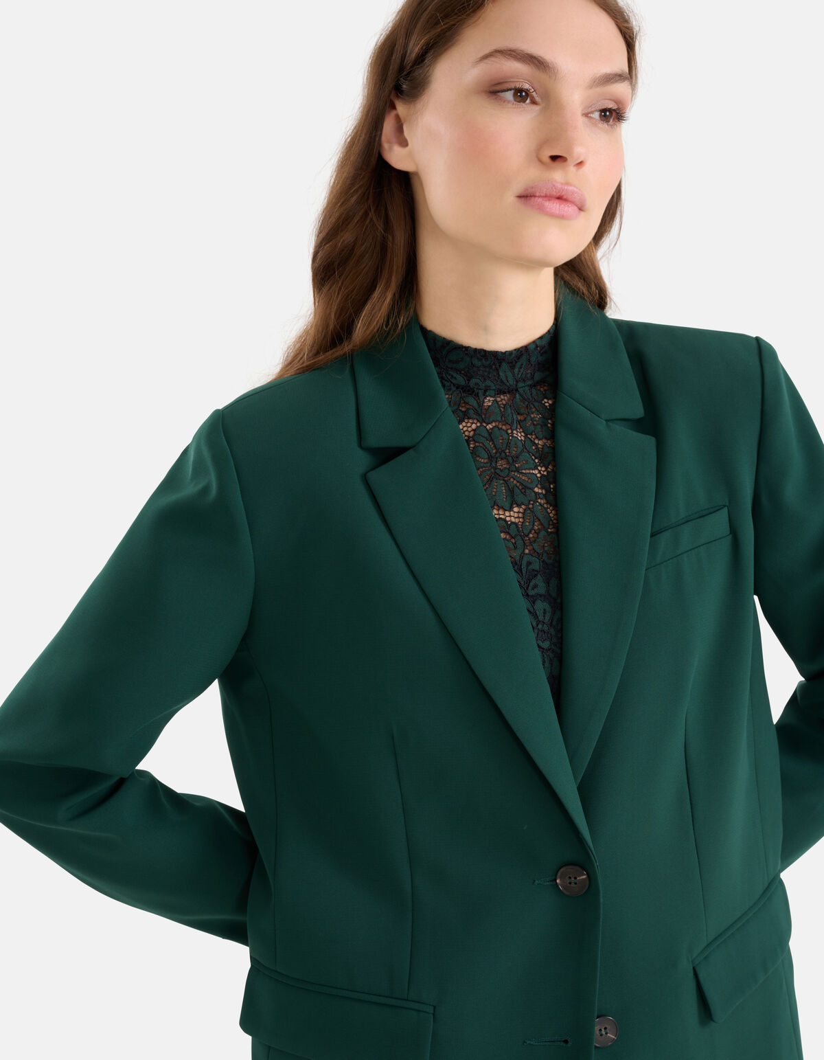 Basic Blazer Dunkelgr&uuml;n SHOEBY WOMEN