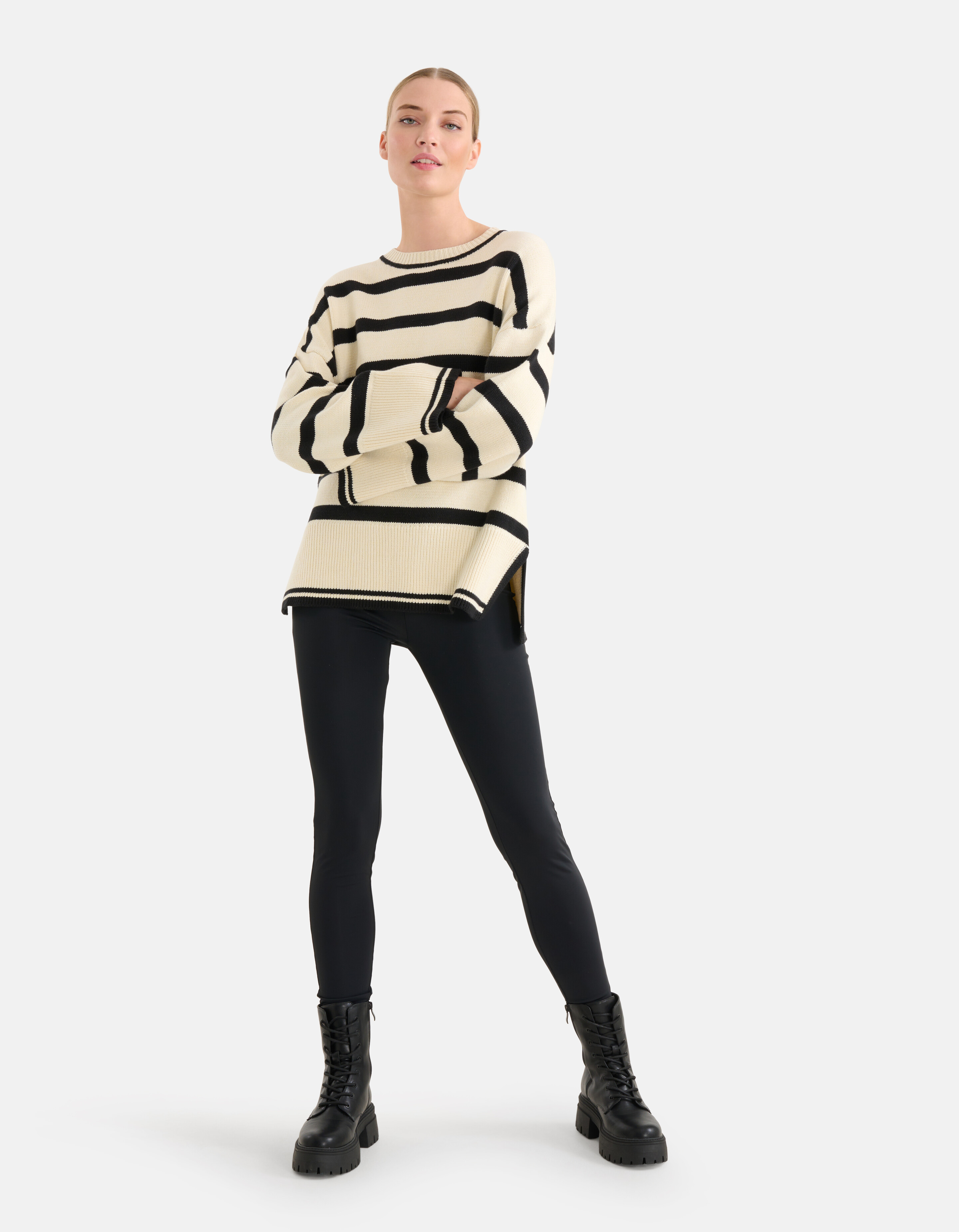Gestreifter Pullover Off White von Mieke SHOEBY WOMEN