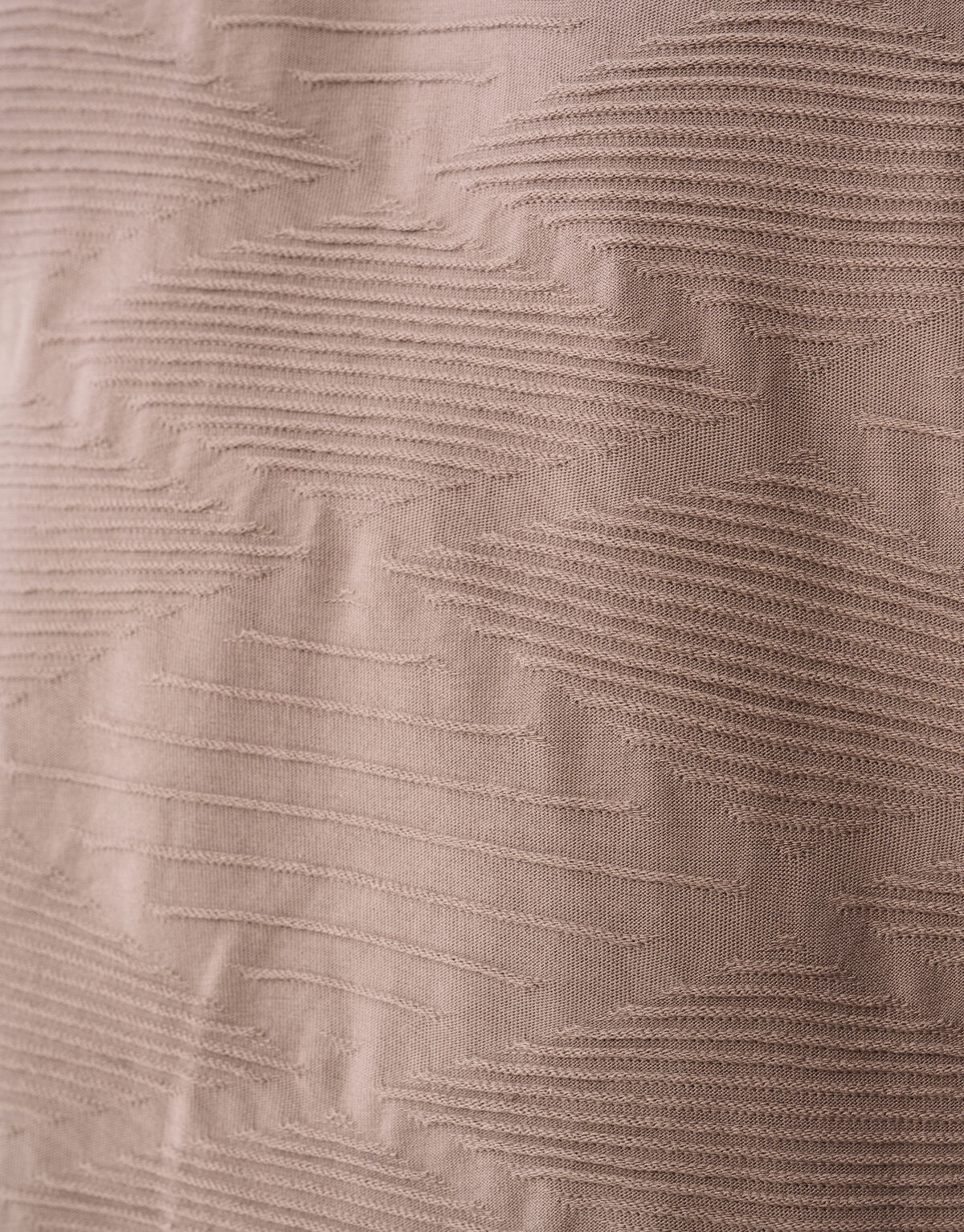 Wellenstruktur-T-Shirt Hellbraun SHOEBY MEN