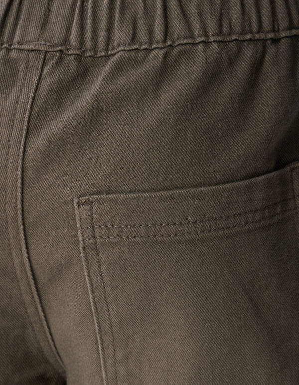 Twill Barrel Fit Hose Dunkelgr&uuml;n SHOEBY BOYS