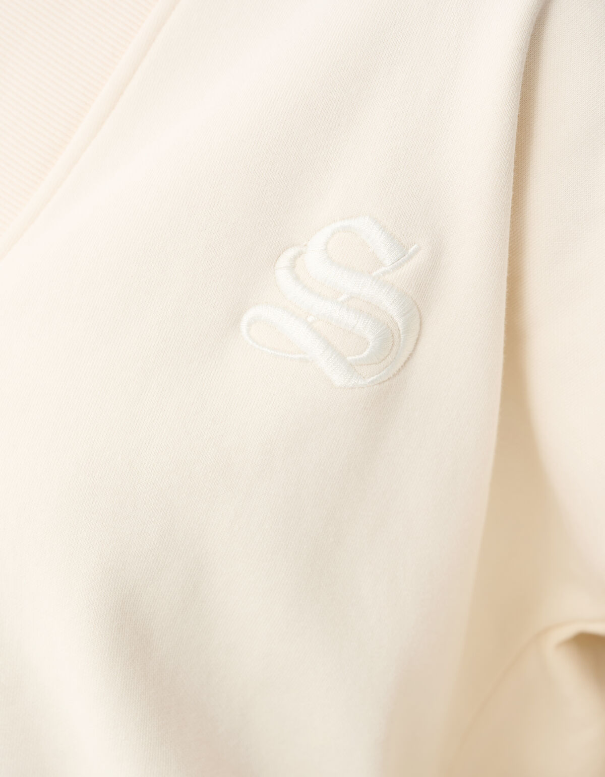 Varsity Logo Pullover Off White SHOEBY WOMEN