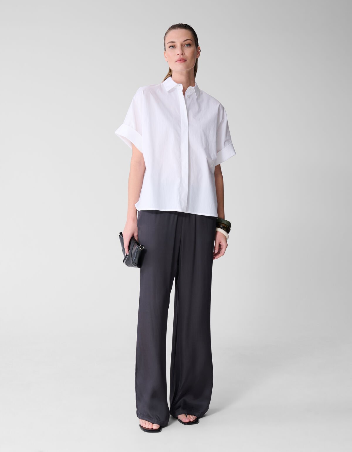 Satinhose Dunkelgrau von Lonneke SHOEBY WOMEN