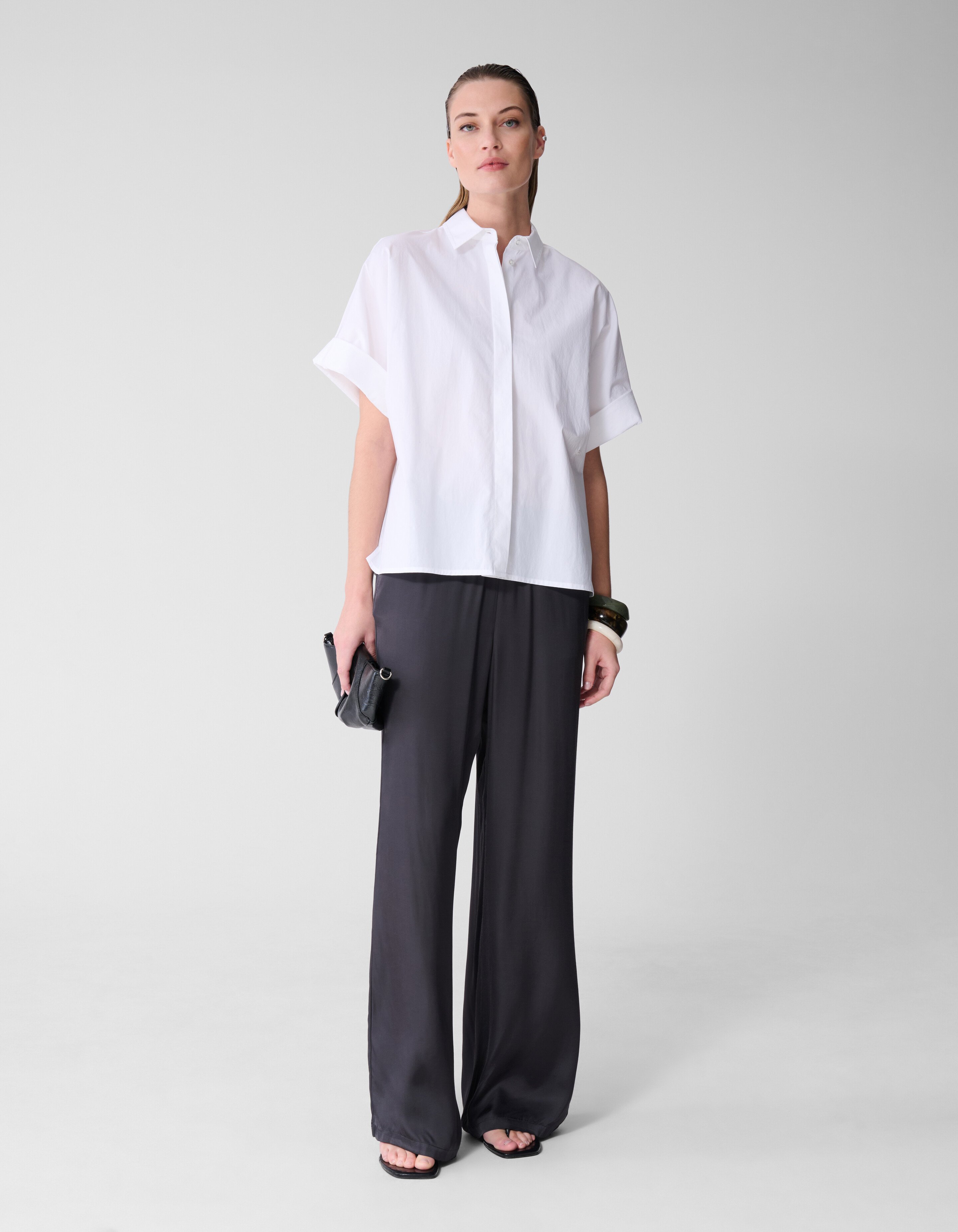 Satinhose Dunkelgrau von Lonneke SHOEBY WOMEN