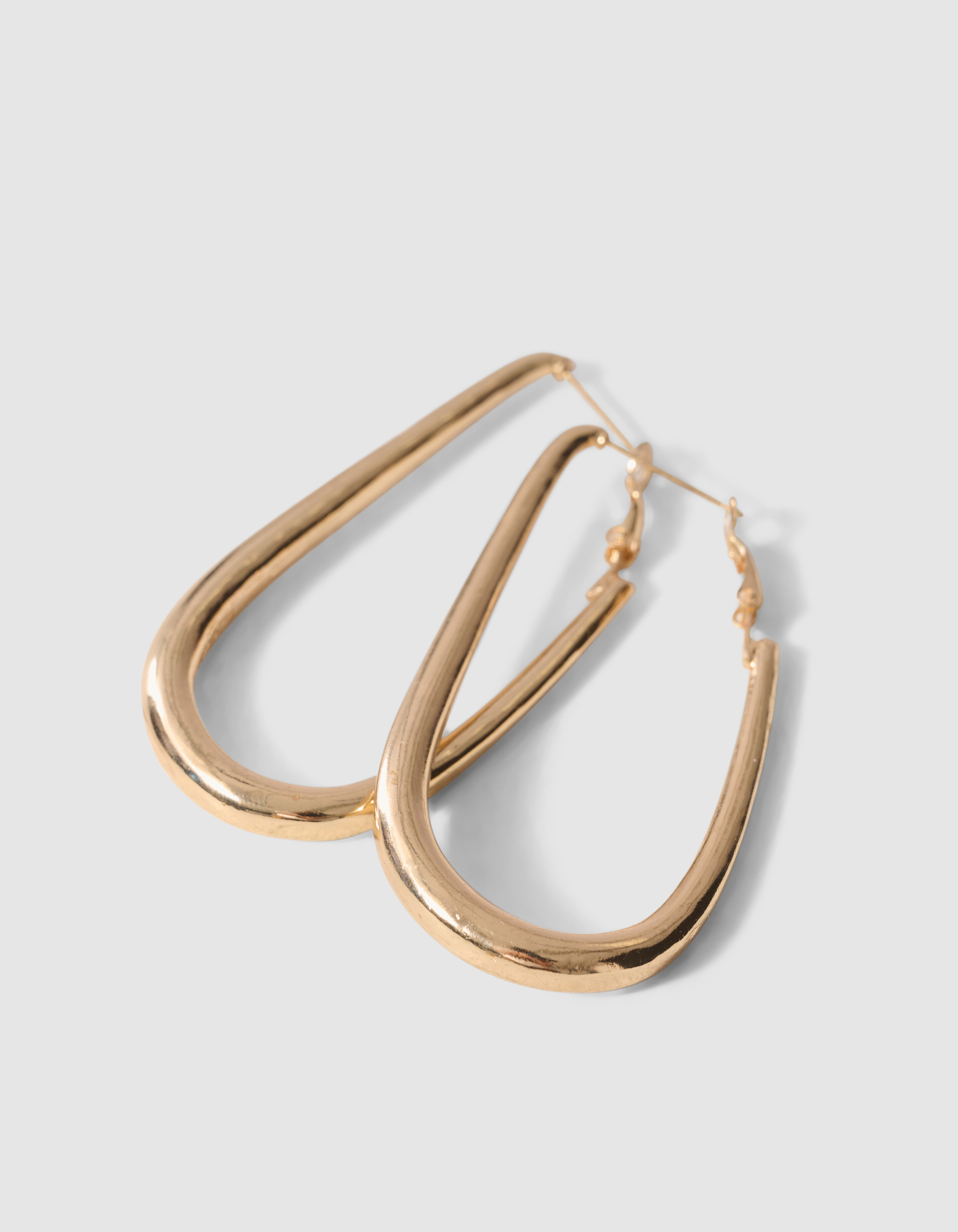 Rounded Square Ohrringe Gold SHOEBY ACCESSOIRES