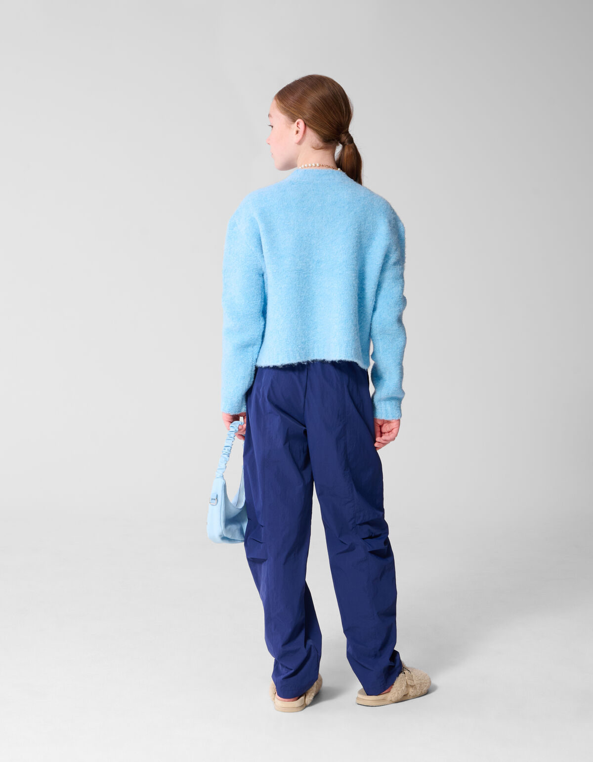 Loose Fit Hose Mit Falten Dunkelblau SHOEBY GIRLS