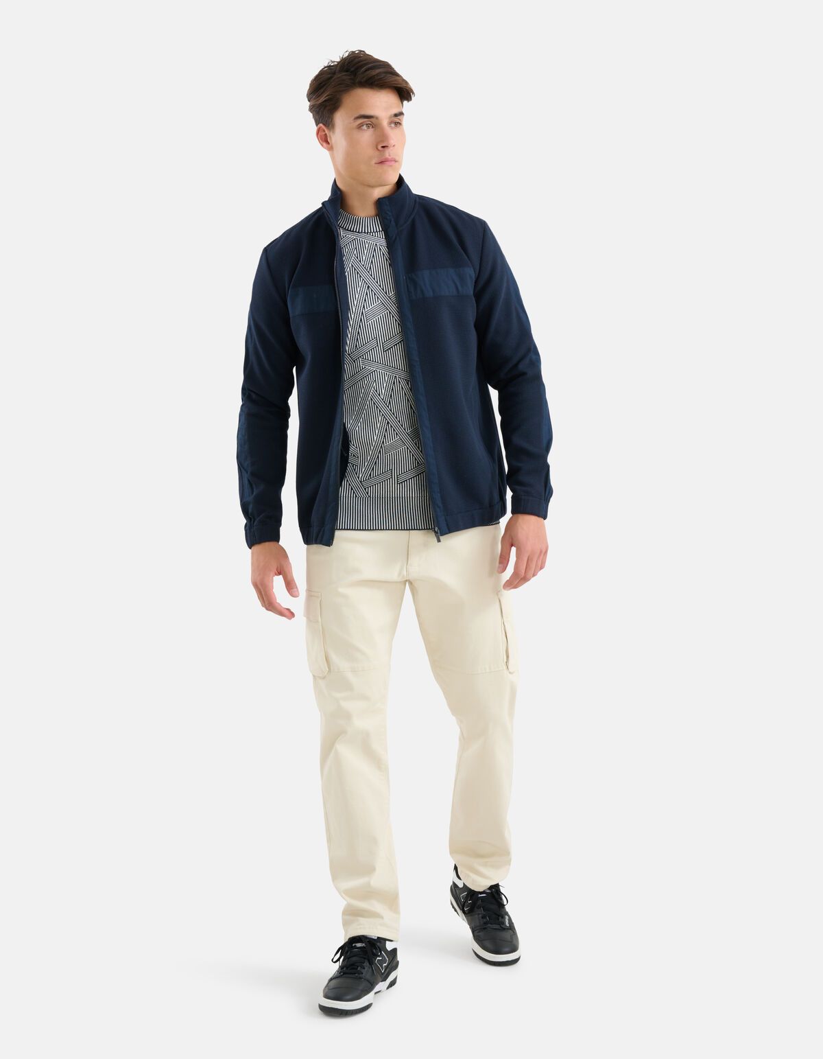 Structuur Bomber Donkerblauw SHOEBY MEN