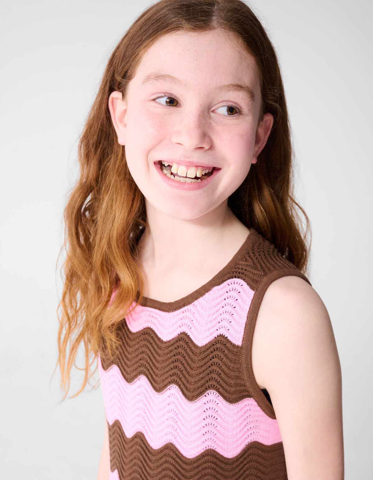 Geh&auml;keltes Oberteil Braun SHOEBY GIRLS